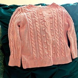 gap kids girls knitted pink sweater size6-7